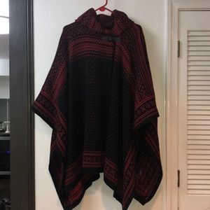 Ralph Lauren patterned poncho/cape